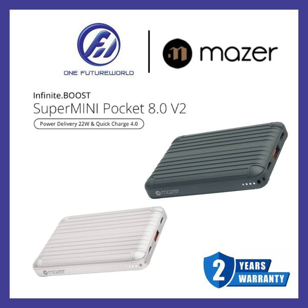 Mazer SuperMINI-Pocket Power Bank (8K for Mobile) [Grey/White]